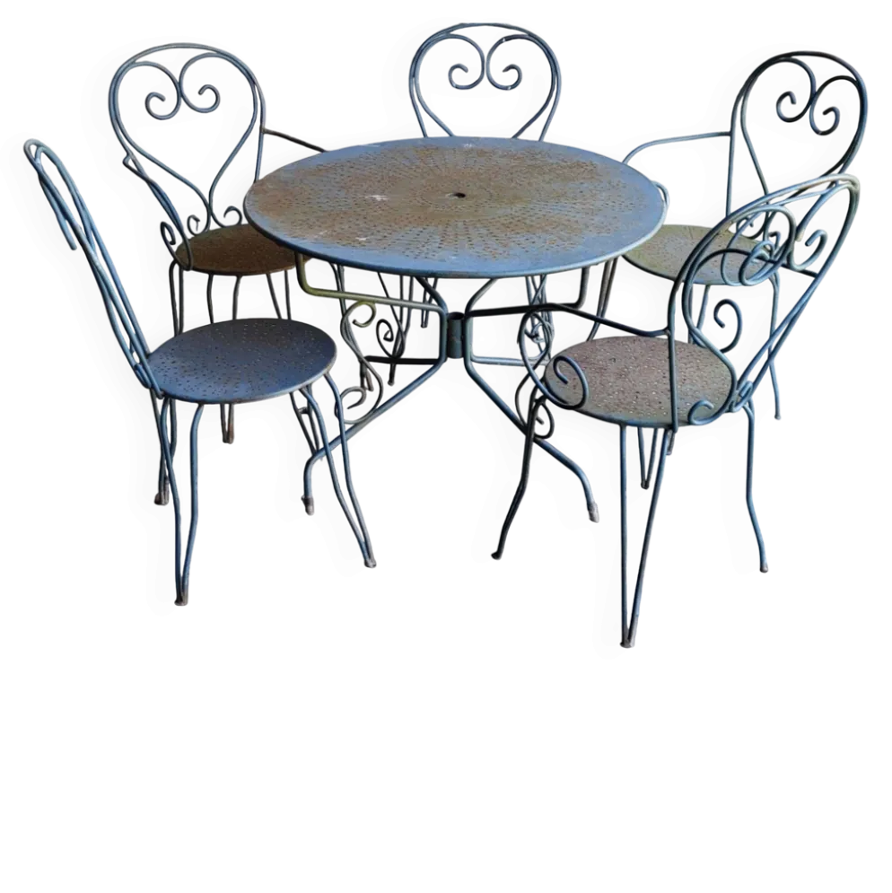 Salon de jardin en fer