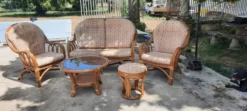 Salon de jardin en rotin