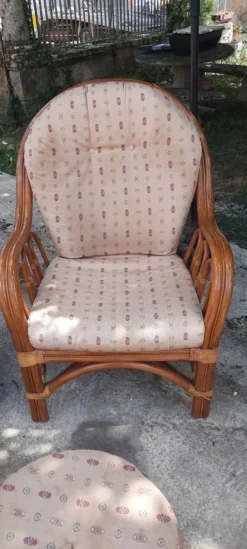 Salon de jardin en rotin
