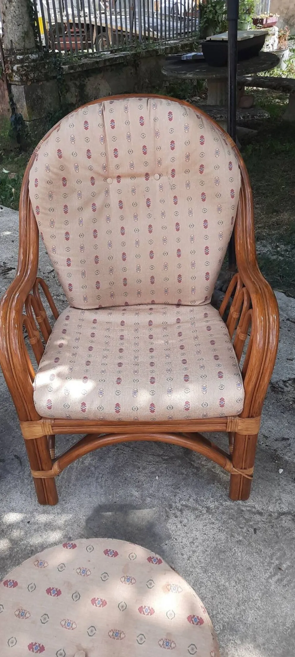 Salon de jardin en rotin