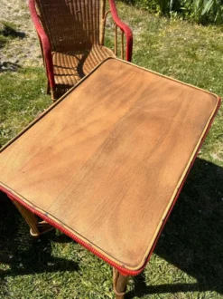Salon de jardin en rotin vintage
