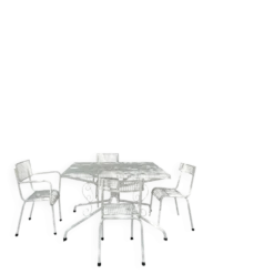 Salon de jardin rené malaval 2 chaises 2 fauteuils