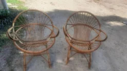 Salon de jardin rotin et bambou