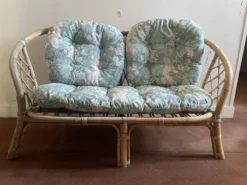 Salon en rotin/bambou vintage années 60/70