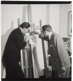 Salvador Dali : Flèches cardinales, céramique originale signée