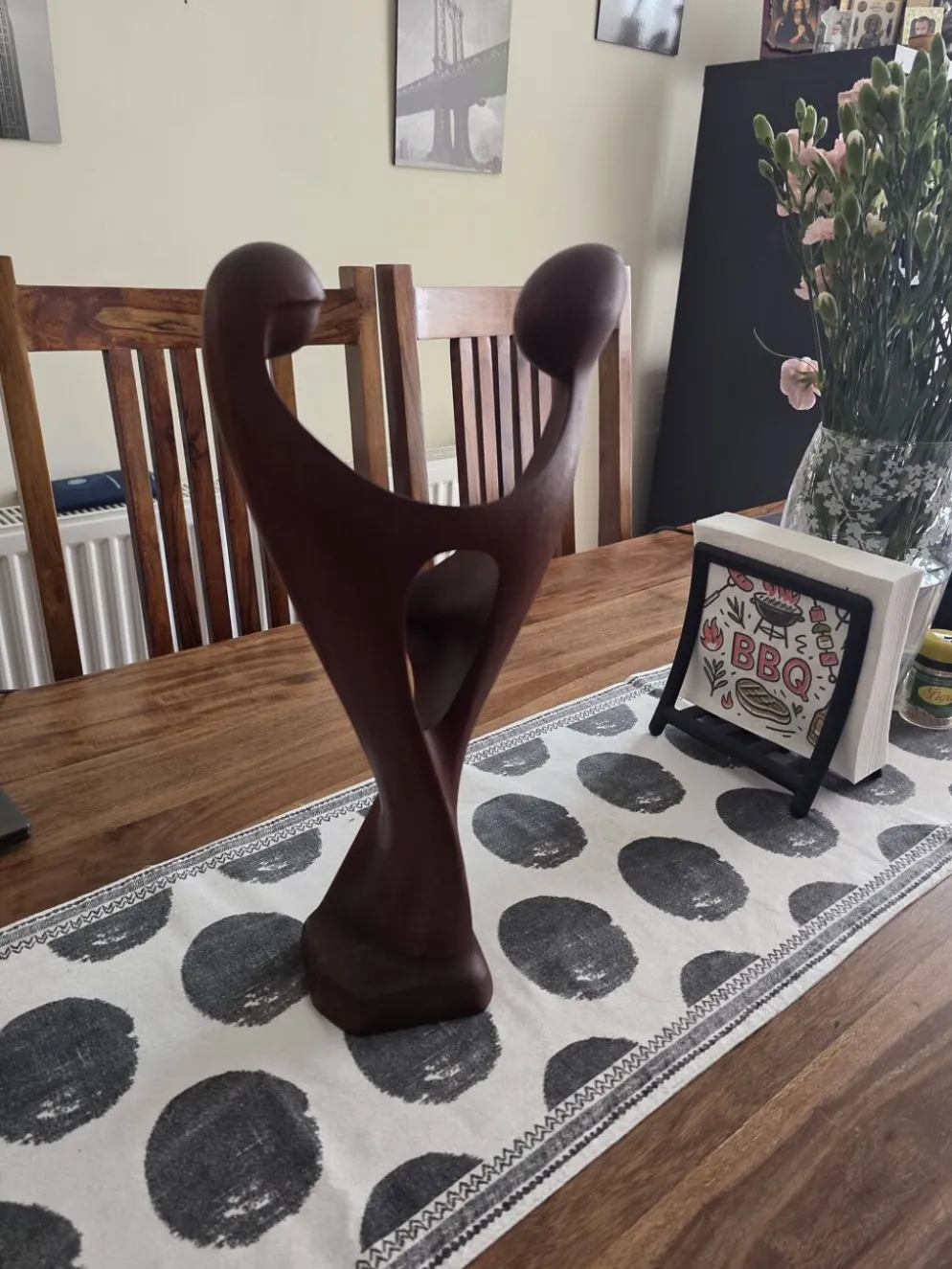 Sculpture abstraite "Amants" par Simon Randers