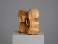 Sculpture abstraite en bois entrelacé par Joop van Bergen, Pays-Bas, années 1980.
