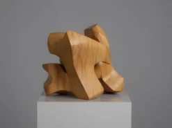 Sculpture abstraite en bois entrelacé par Joop van Bergen, Pays-Bas, années 1980.