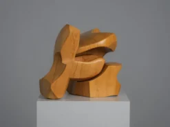 Sculpture abstraite en bois entrelacé par Joop van Bergen, Pays-Bas, années 1980.