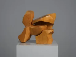 Sculpture abstraite en bois entrelacé par Joop van Bergen, Pays-Bas, années 1980.
