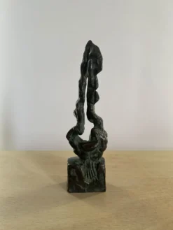 Sculpture abstraite en bronze du milieu du siècle