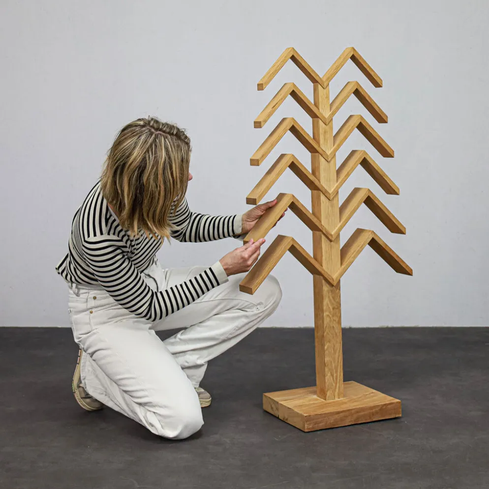 Sculpture abstraite géométrique par Herma Steur, années 1990.