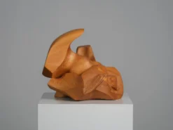 Sculpture abstraite organique en bois par Joop van Bergen, Pays-Bas, années 1980.