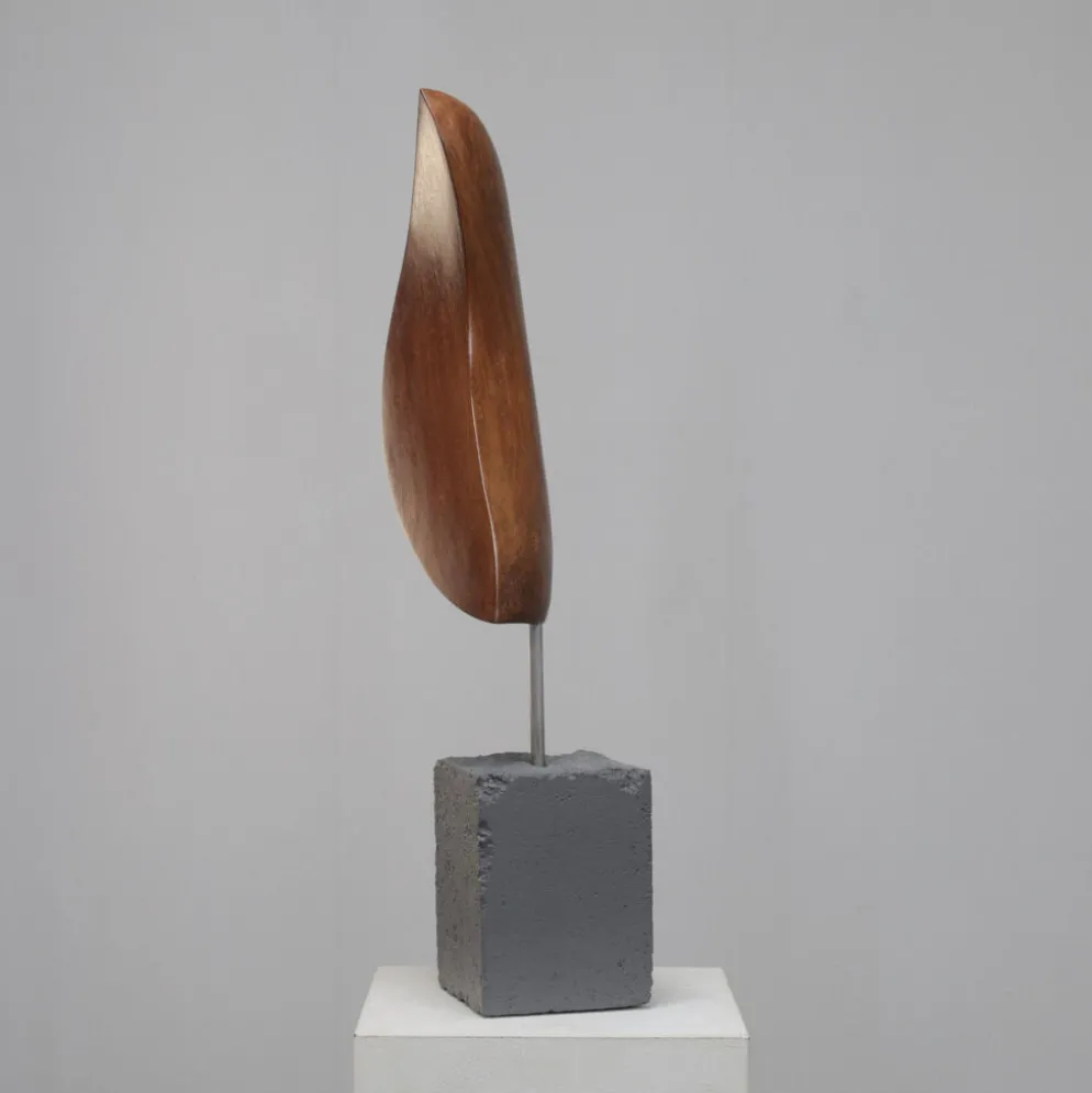 Sculpture abstraite organique par Ineke van Zuuren, Pays-Bas, années 1980