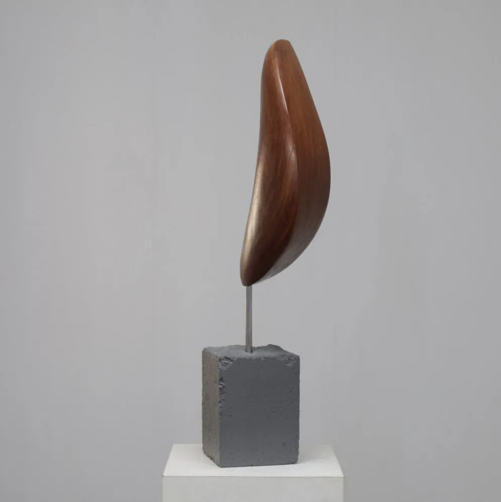 Sculpture abstraite organique par Ineke van Zuuren, Pays-Bas, années 1980