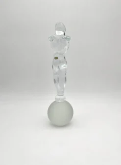 Sculpture Amoureux Verre Massif Murano 2000 Signée Mathis Zane