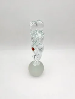 Sculpture Amoureux Verre Massif Murano 2000 Signée Mathis Zane
