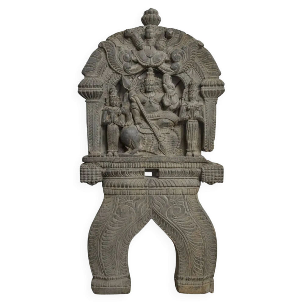 Sculpture ancienne en bois – Divinité Indonesienne finement sculptée - XIXeme