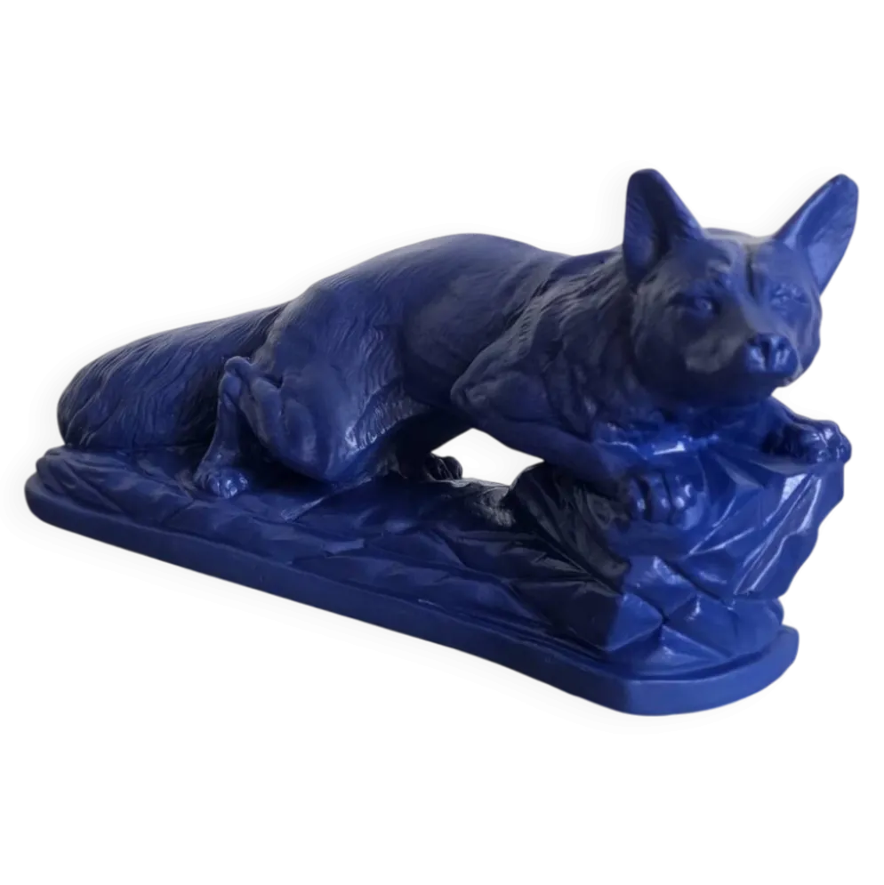 Sculpture années 50 bleu Klein