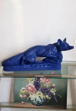 Sculpture années 50 bleu Klein