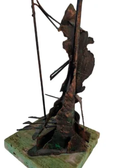 Sculpture Brutaliste "Don Quichotte" en Cuivre – Une Icône de Design du Milieu du Siècle