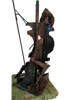 Sculpture Brutaliste "Don Quichotte" en Cuivre – Une Icône de Design du Milieu du Siècle