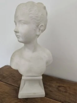 Sculpture buste de Louise Brongniart en marbre d'après Jean-Antoine Houdon