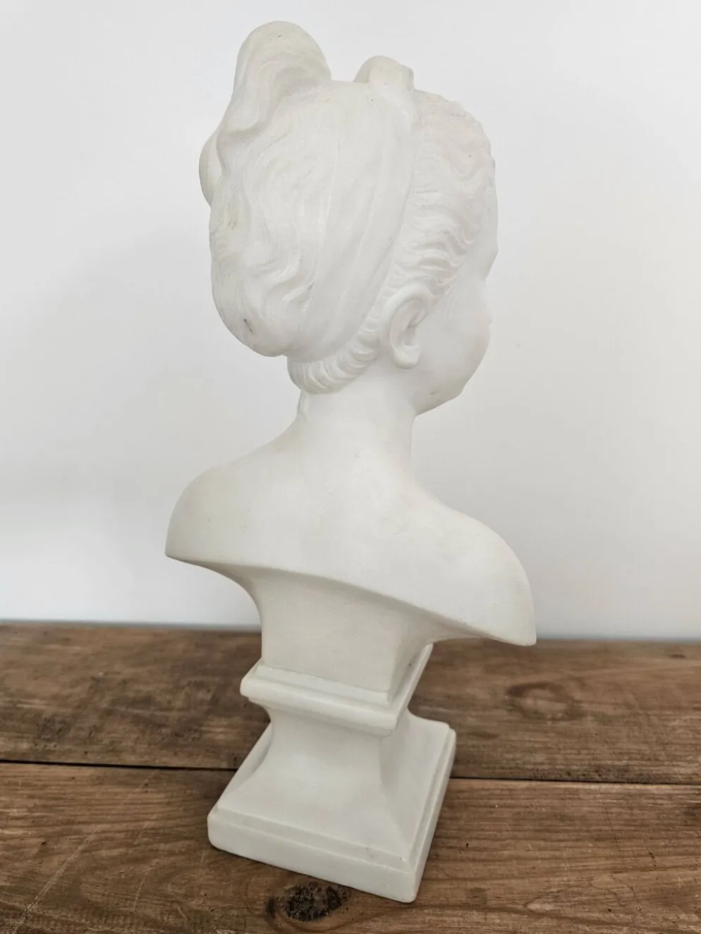 Sculpture buste de Louise Brongniart en marbre d'après Jean-Antoine Houdon
