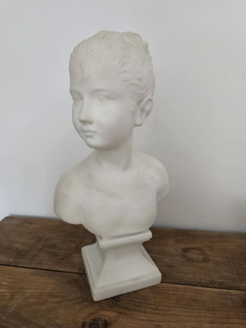 Sculpture buste de Louise Brongniart en marbre d'après Jean-Antoine Houdon