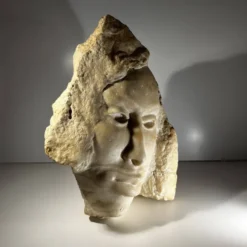 Sculpture buste en marbre, 