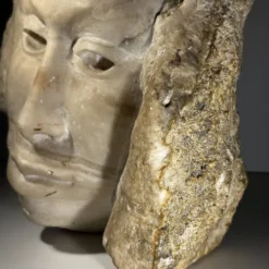 Sculpture buste en marbre, 