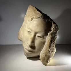 Sculpture buste en marbre, 