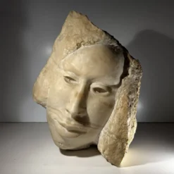 Sculpture buste en marbre, 