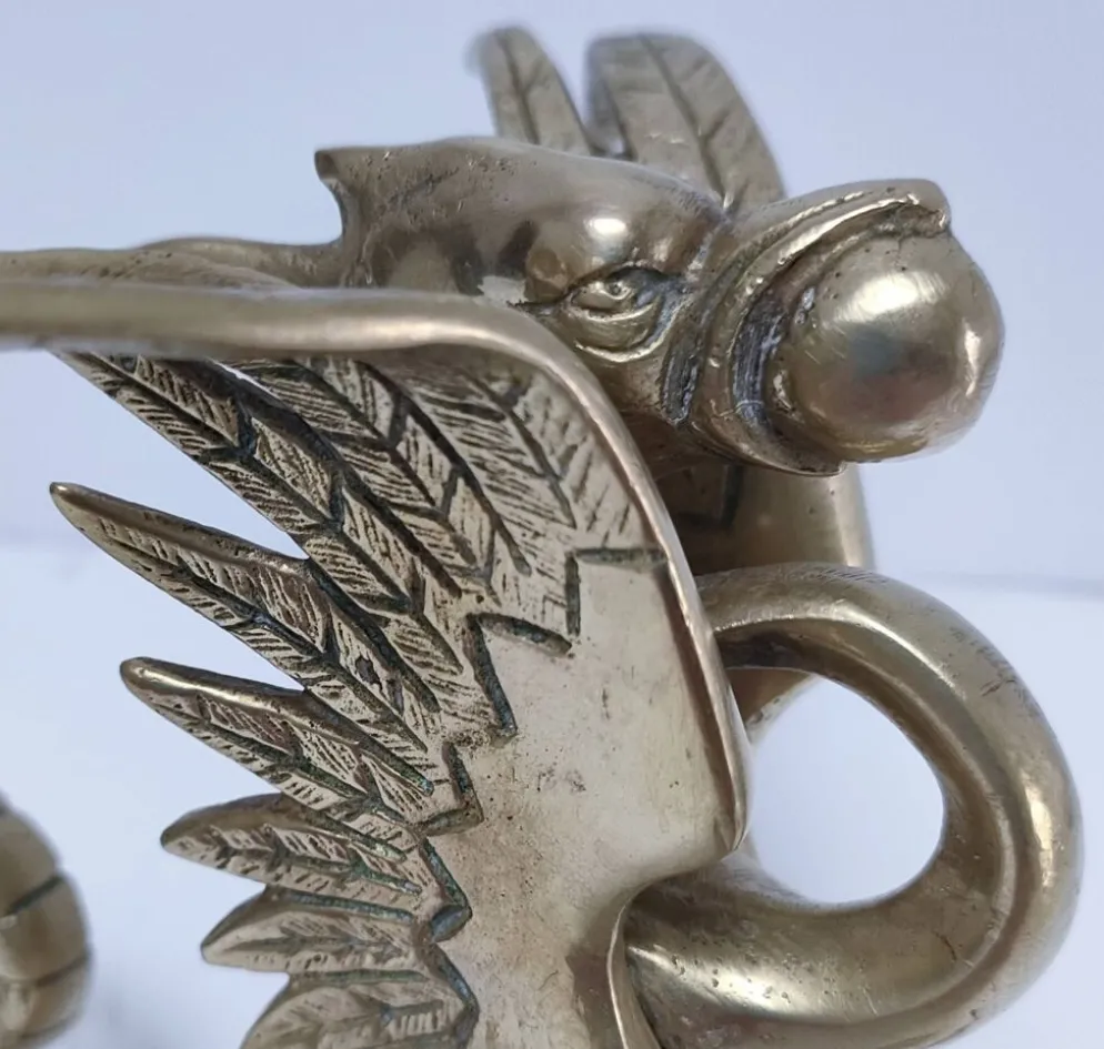 sculpture chimère bronze doré