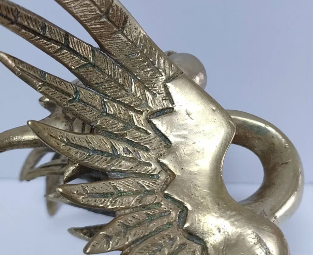 sculpture chimère bronze doré
