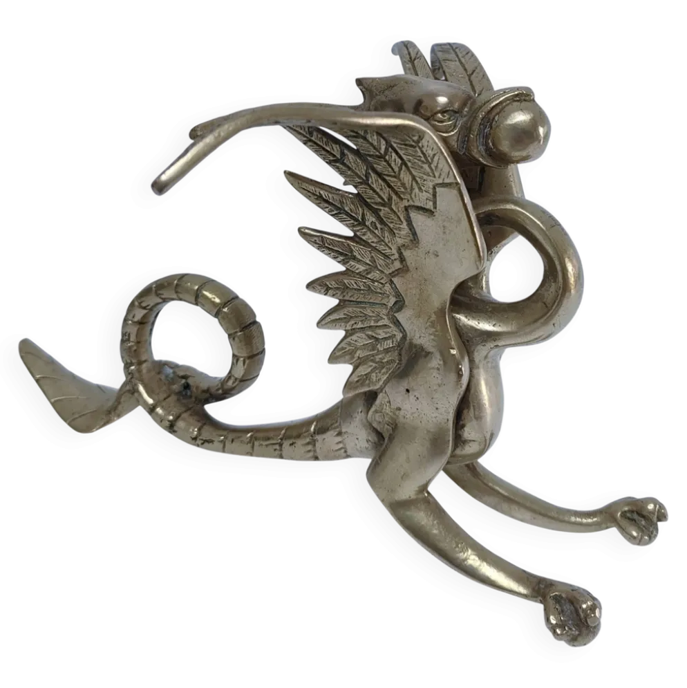 sculpture chimère bronze doré