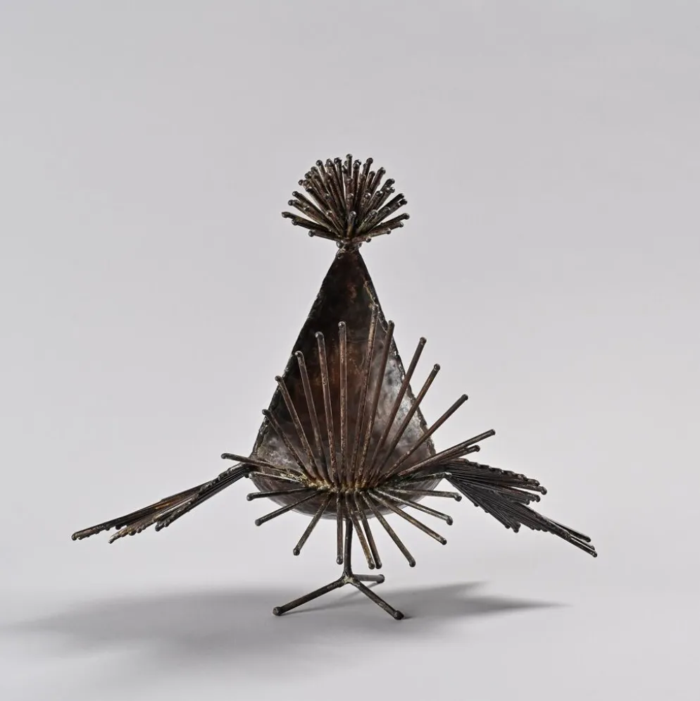 Sculpture coq par Michel Anasse, France vers 1960