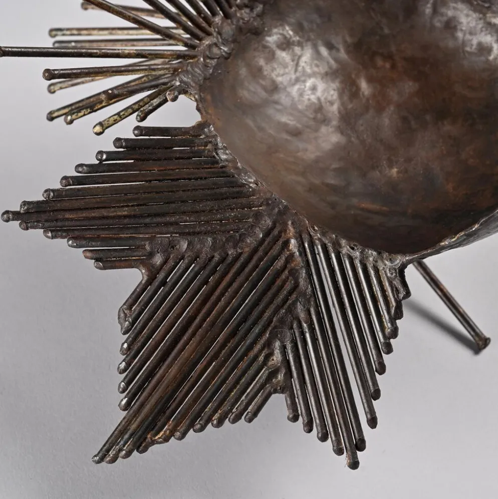 Sculpture coq par Michel Anasse, France vers 1960