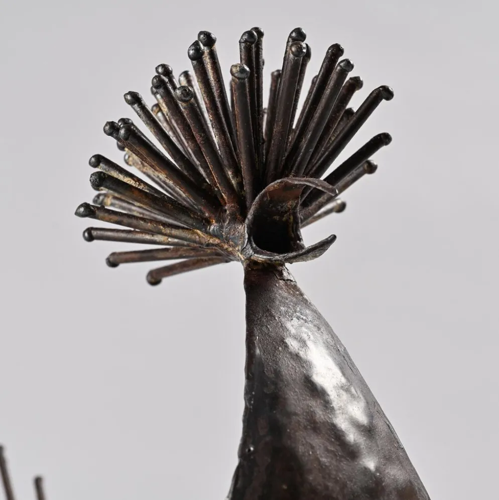 Sculpture coq par Michel Anasse, France vers 1960