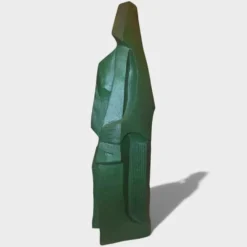 Sculpture cubiste « Bronze Vert » – Jean Pheghé (Circa 1950)