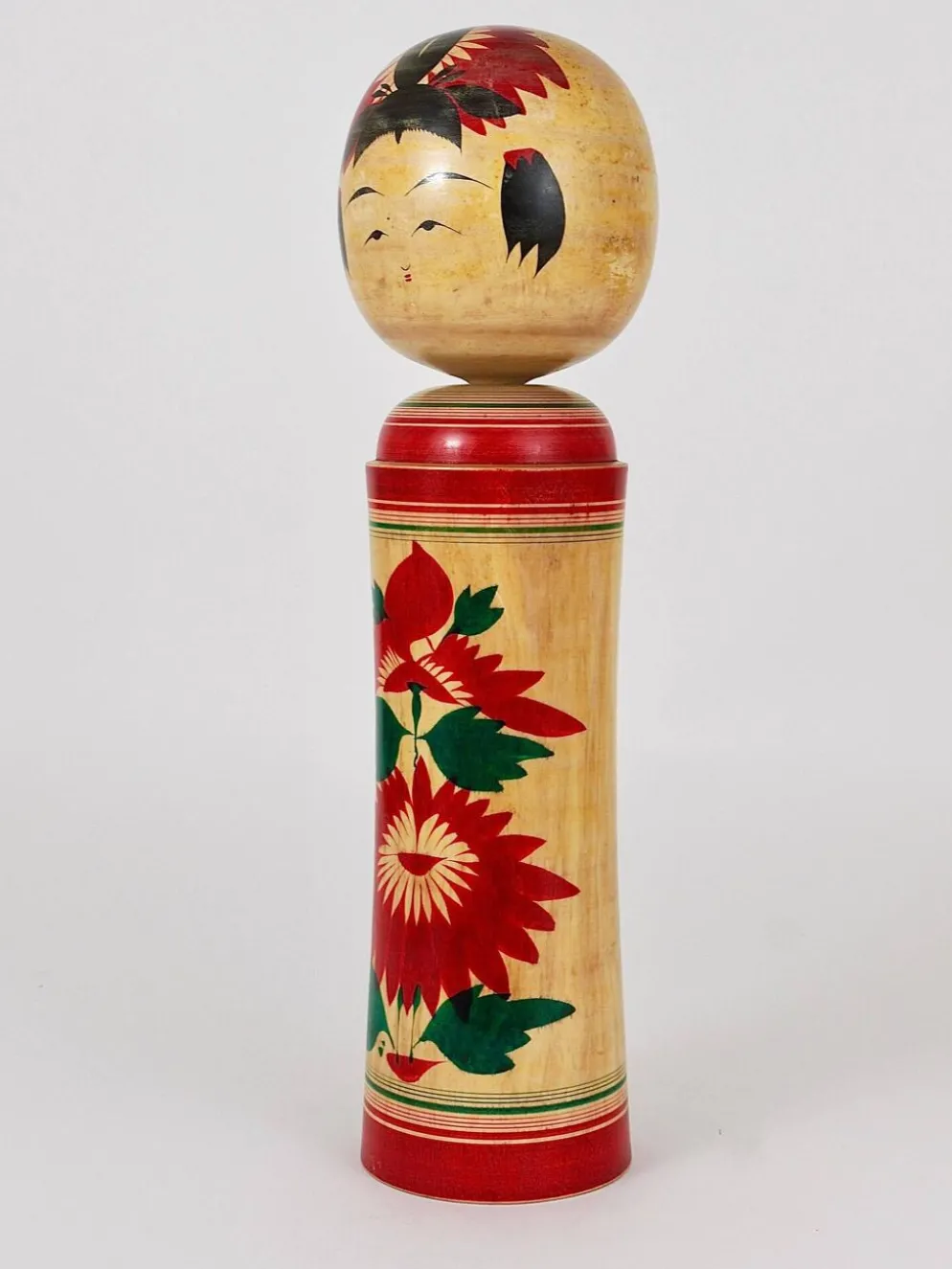 Sculpture décorative de poupée Kokeshi Naruko du nord du Japon, peinte à la main