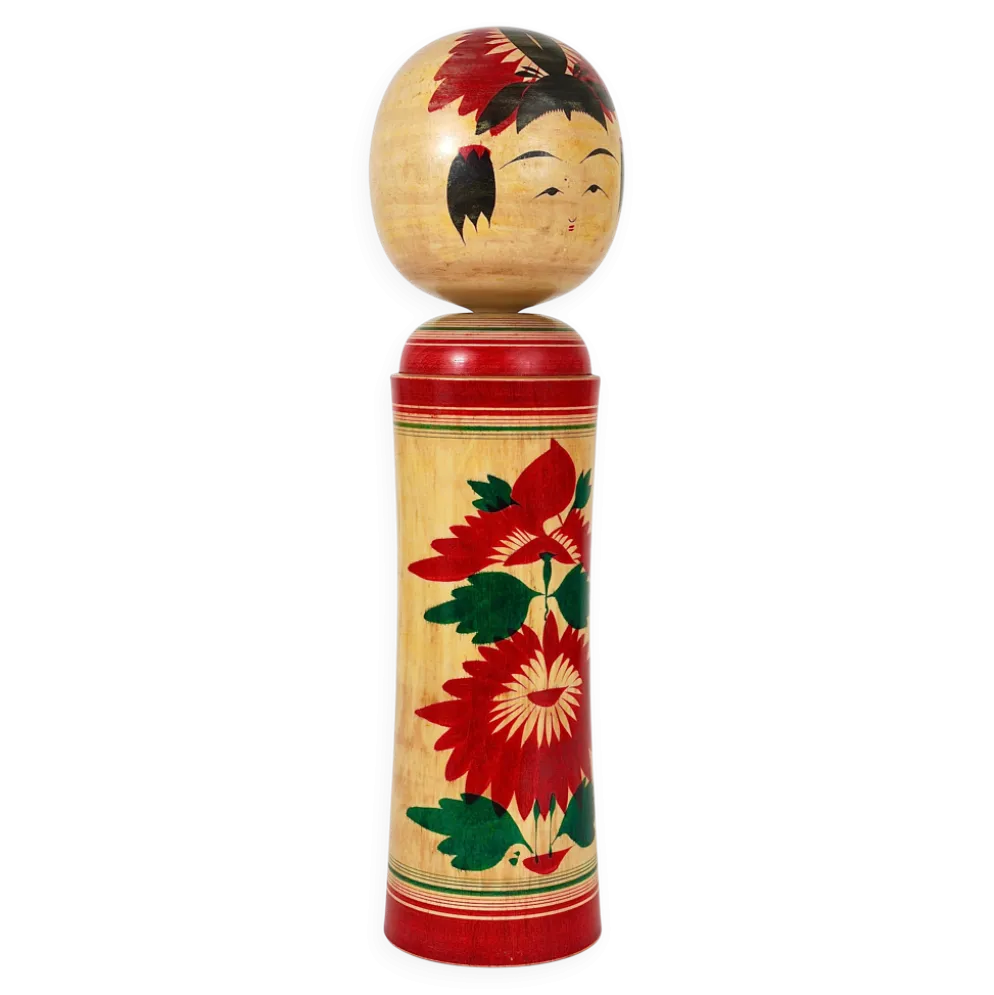 Sculpture décorative de poupée Kokeshi Naruko du nord du Japon, peinte à la main