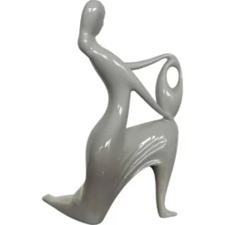 Sculpture de dame au design des années 1960 par Jaroslav Ježek pour Royal Dux - Tchécoslovaquie