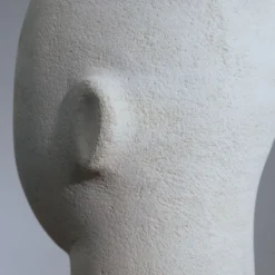 Sculpture de femme moderniste en grès, années 1980