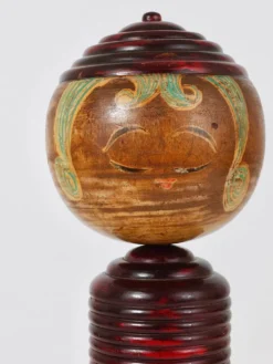 Sculpture de poupée Kokeshi décorative du nord du Japon, peinte à la main, signée