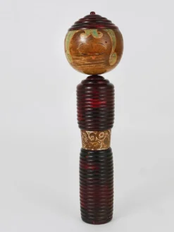 Sculpture de poupée Kokeshi décorative du nord du Japon, peinte à la main, signée
