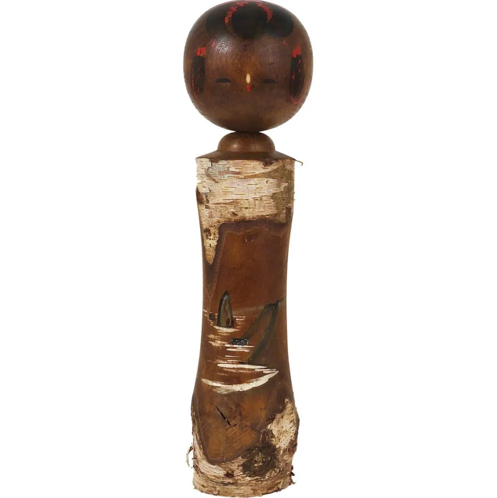 Sculpture de poupée Kokeshi décorative du nord du Japon, peinte à la main