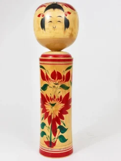 Sculpture de poupée Kokeshi Naruko décorative du nord du Japon, peinte à la main