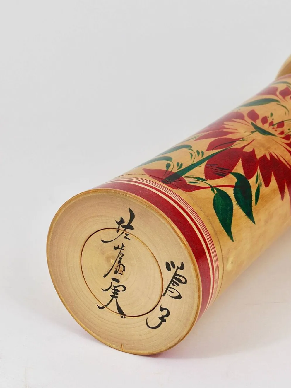 Sculpture de poupée Kokeshi Naruko décorative du nord du Japon, peinte à la main