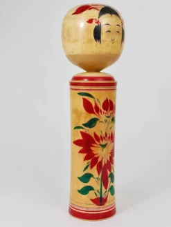 Sculpture de poupée Kokeshi Naruko décorative du nord du Japon, peinte à la main